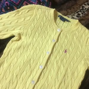 Polo Ralph Lauren cable knit button down cardigan